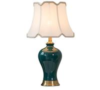 QYYZTQY Table Lamps Bedroom Bedside Lamp Chinese Porcelain Ceramics Table Lamp for Living Room Villa Hotel Decoration Desk Lamp 53×30cm