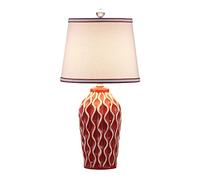 QYYZTQY Table Lamps,Reading Lamp Desk Lamp Style Living Room Bedroom Bedside Lamp American Vintage Living Room Wroom Bedside Light Table Lamp/Red Warm as Ever
