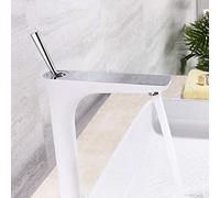 QYYZTQY Tap Chrome Brass Deck Mount Bathtub with Cold and Heat Taps Water Mixer for Bathroom Sink Basin Faucet