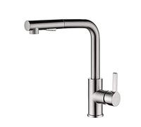 QYYZTQY taps with Pull out Spray,Mixer Tap Kitchen Sink, Hot and Cold 360°Swivel,2 Functions,Faucet-B Chrome Shower Head