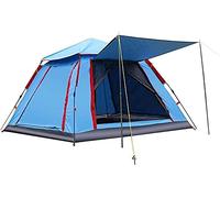 QYYZTQY Tent,Camping Thickened Rainproof Beach Awning House Family Camping with Moisture Color:Blue,Size:240x240x154cm