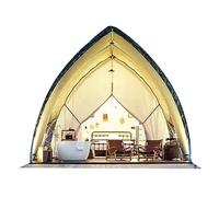 QYYZTQY Tents Camp Tent, Person, x Rectangular, Season, Waterproof, Canvas, Fiberglass Poles, Camping & Hiking, Fishing, Mountaineering