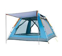 QYYZTQY Tents Open Beach Tent Outdoor Camping Person Windproof Double Layer Waterproof, 58 Blue