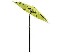 QYYZTQY Tilt Umbrella,270cm Aluminium Pole Beach Parasol with Crank Sun Protection,Outdoor Umbrella for Garden Deck Backyard and Pool (Yellow)