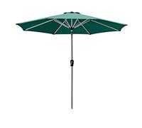 QYYZTQY Tilt Umbrella,270cm Aluminium Pole Beach Parasol with Crank Sun Protection,Outdoor Umbrella for Garden Deck Backyard and Pool Good (Green A)