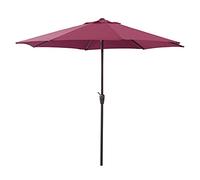 QYYZTQY Umbrella Outdoor Sun Shade UV Protective, Hardcore with Crank, Garden Parasol for Lawn Deck Patio and Balcony Good (Red 300cm*300cm)