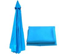 QYYZTQY Umbrella Replacement Canopy,8 Ribs Patio Cover,UV Protection Water Resistant,Outdoor Garden Parasol Top (Blue 270CM/9FT)