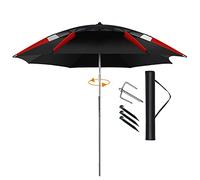 QYYZTQY Umbrellas Water Proof Parasol Umbrella for Fishing, Camping, BBQ, Beach, Outdoor Garden, ° Sun Shade Protection, Sunshade Shelter Outdoor Umbrella Canopy, with Ground Anchor