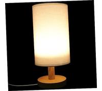 QYYZTQY USB Linen Table Lamp Fabric Korea and Japan White Decorate