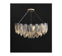 QYYZTQY V-intage Swan Stainless Steel Glass Tone Hanging Fixtures Restaurant Pendant Chandelier