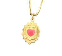 QYYZTQY Versatile Copper Gold Plated Glass Eye Pendant Jewelry Party Necklace - 10 Colors