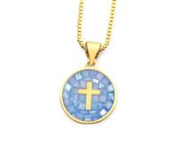 QYYZTQY Versatile Heart/Cross Pendant - Chain Link Jewelry for Women and Men