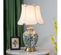QYYZTQY Vintage Ceramic Bedside Lamp Table Lamp Bedroom Table Lamp American Style Decorative Table Lamps E27 Living Room Hotel 30 * 52CM