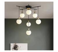 QYYZTQY Vintage Chandeliers Nordic Living Room LED Magic Bean Glass Hanging Postmodern Minimalist Restaurant Decorating Light
