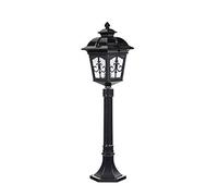 QYYZTQY Vintage External Rainproof Glass Column Lamp Outdoor Ip55 Waterproof Garden Post Path Light Villa E27 LED Decoration Street Lawn Lamp High Pole Landscape Lantern Pathway(80cm)