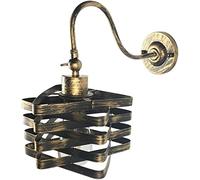 QYYZTQY Vintage Industrial Wall, Farmhouse Wall Light, Rotatable Wall Lamp, Antique Adjustable Metal Hardwired Wall Mounted Lighting Fixtures for Hallway Barn Basement, No Light Source (Color : Red)