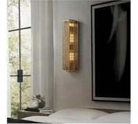 QYYZTQY Vintage Inspired Artistic Brass Geometric Cut out Patterns Mounted Lamp for Living Room Bedroom Corridor Bar Indoor Wall Light with E12/ Base