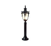 QYYZTQY Vintage Outdoor Post Light Fixture 87cm High Pole Lamp Waterproof Glass Pillar Light Rainproof Metal Aluminum Post Light Garden Community Floor-Standing Landscape Park Decor Column Lamp