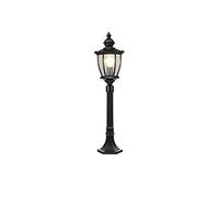 QYYZTQY Vintage Outdoor Post Lights Waterproof European Post Light Villa Landscape Grass Light High Pole Garden Pillar Lamp Aluminum Glass E27 Stigma Floor Lamp Decorative Column(Black-0.m)