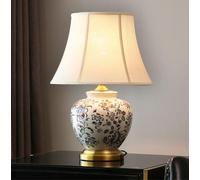 QYYZTQY Vintage/Table Lamp Ceramic Bedside Lamp American Style Table Lamp Bedroom Decorative Table Lamps E27 Living Room Hotel 37 * 55CM