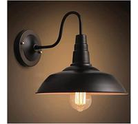 QYYZTQY Vintage Wall, Industrial Style Wall Light Fixture, Retro Black Wall Lamp for Farmhouse Porch Warehouse Barn, Indoor Lighting Fixture, E26/, MAX 60W