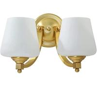 QYYZTQY Vintage Wall Lighting Fixture Gold Wall Light with Glass Shade Romantic Bedside Lights Creative Wall Lamp for Bedroom Living Room Hallway Bathroom Mirror (Color : Single Head) (Color :