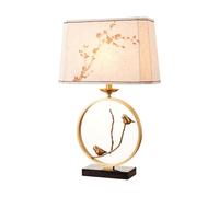 QYYZTQY Vintage Warm Living Room Study Desk Lamp Creative Chinese Marble Copper Desk Light Bedroom Bedside Office Table Lamp Clubhouse Tea House Chinese Restaurant Decoration Lighting Fixture