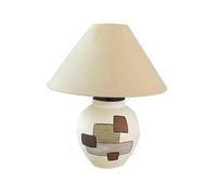 QYYZTQY WABI-sabi Style Handmade Fabric Ceramic Desk Lamp Retro Minimalist Study Writing Desk Desk Light Showroom Club Club Lighting Fixture Living Room Bedroom Bedside Hotel Lounge Table Lamp