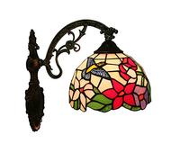 QYYZTQY Wall, 7.8Inch Hummingbird Stained Glass Luxurious Wall Lamp for Bedroom, Kitchen, Living Room, Bathroom, Hallway Indoor Wall Light Fixtures