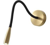 QYYZTQY Wall, Hose Adjustable Wall Lamp, Hotel Bedside LED Spotlight, Study Reading Copper Wall Light, Attractive and Elegant Fixture for Bedroom, Living Room, Easy to Install