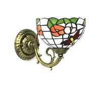 QYYZTQY Wall Lamp, Dragonfly Style Wall, Handmade Stained Glass Lampshade E26/E27 Base Wall Lighting Fixtures for Home, Bedroom, Farmhouse, Porch, Garage