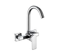 QYYZTQY Wall-Mounted Concealed Hot and Cold Sink Spray Single Lever Faucet Laundry Pool Kitchen Rotating Faucet@A(A)