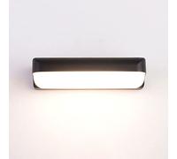 QYYZTQY Waterproof Outdoor Wall Light LED, Matte Black Aluminium Down Wall Lamp, IP65 Exterior Wall Sconces Home Decor Lighting Fixtures for Porch Garden Patio Bathroom (Color : 6000k-26cm)