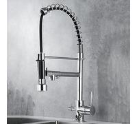 QYYZTQY Way Spary Modes Drinking Water Spkitchen Faucet 360° Rotatable Kitchen Sink Mixer Tap Brushed B(Chrome,B)