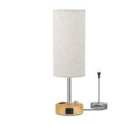 QYYZTQY White Fabric Lampshade Nordic Style Apartment University Dormitory Table Light Indoor Living Room Desk Table Lamp for Tea Table Writing Desk Standlamp Villa Farmhouse B&B Lighting Fixture