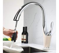 QYYZTQY with Down Sprayer Mixer Pull out Kitchen Faucet Hot and Cold Retractable 2 Modes Single Lever Sink faucets for Kitchen-B