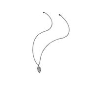 QYYZTQY Women Fashion Jewelry New Stainless Steel Leaf Pendant Necklace Fashionable and Feather Opossum