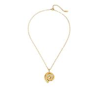 QYYZTQY Women Girls Swirl Spiral Pendant Necklace Dainty Geometric Jewelry for Small Paperclip