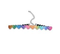 QYYZTQY Women's Y2k Cute Rainbow Heart Stars Butterfly Choker For Women Birthday Party 80s Valentine's Day Christmas Jewelry Accessories jewlery