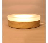 QYYZTQY Wood Art Bed Small Desk Light Acrylic LED Warm Light USB Powered Ambient Study Desk Lamp for Bedroom Study Room Table Lamp Reading Dormitory Decoration Lighting Fixture