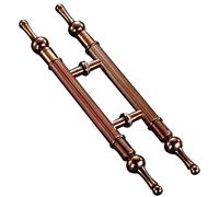 QYZUJIKL Tirador De Puerta De Granero De Estilo Europeo, Tirador De Acero Inoxidable En Forma De H para Armario De Hotel, Entrada, Recibidor, Cocina, Tirador Deslizante De Instala-Rose D-66Cm/26In