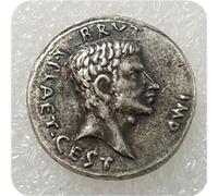 QYZXTH Antigua Moneda Romana Bruto Asesinato César Copia Monedas Conmemorativas Réplica Medalla Monedas Coleccionables-Plata