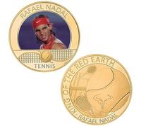 QYZXTH Monedas Coleccionables Campeón de Tenis Rafael Nadal Medalla Colección Recuerdo Regalo Insignia-2