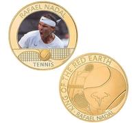 QYZXTH Monedas Coleccionables Campeón de Tenis Rafael Nadal Medalla Colección Recuerdo Regalo Insignia-3
