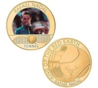 QYZXTH Monedas Coleccionables Campeón de Tenis Rafael Nadal Medalla Colección Recuerdo Regalo Insignia-5