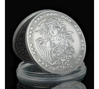QYZXTH Plata Antigua Doce Constelaciones Desafío de Monedas del Zodiaco Monedas Conmemorativas Decoración del Hogar Artesanía Colección de Arte Colección de Regalos-Virgo