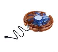 QZ100 Ventilador silencioso para CPU con tubos de calor duales para LGA 775 1150 1155 AM3 FM2 - Radiador de refrigeración por aire de escritorio de bajo ruido, construcción de aleación de 12,1 cm (P4)