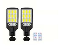 QZCX Aplique LED solar de pared for exterior con sensor de movimiento, impermeable, for jardín, terraza, garaje, patio y alumbrado público.(2 PCS)