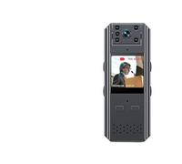 QZCX Camara Corporal, Cámara de Pecho Corporal Imagen HD 4K/2K, minicámara de policía con visión Nocturna IR, antivibración, grabadora de vídeo y Sonido de una tecla(2K No WiFi)