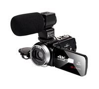 QZCX Cámara Digital, Cámara de Video 4K 4 8MP 18x Cámaras de Zoom Digital for vlog grabación Vlogging cámara de vlogging 3.0 Pulgadas Vimbrez(16G SD Card,Rot)